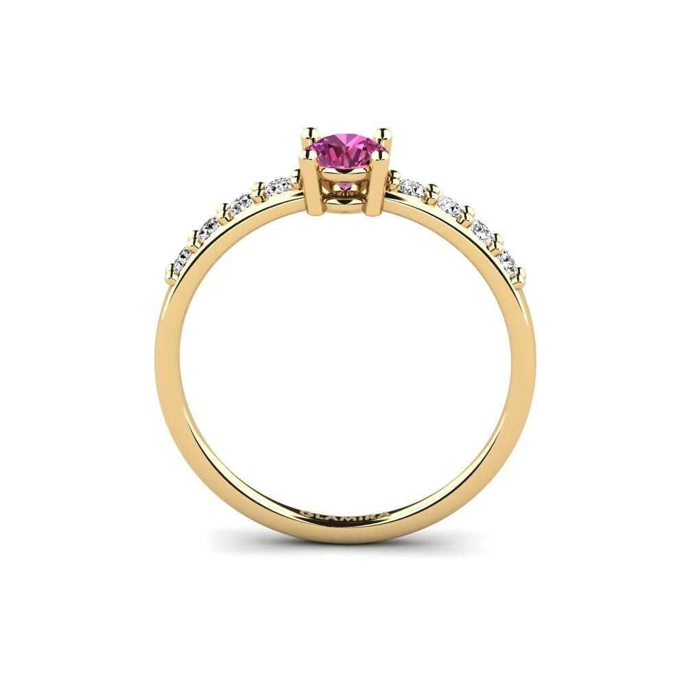 Pink Topaz Engagement Ring Bellechasse