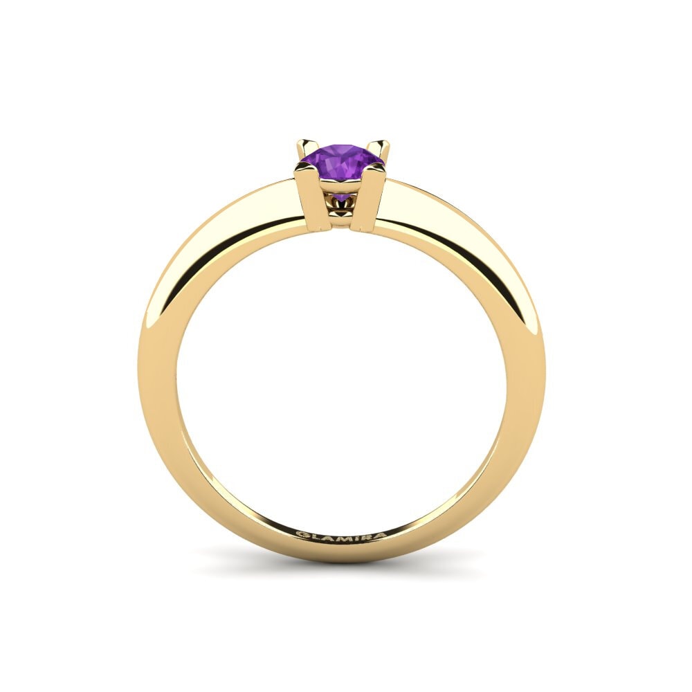 Amethyst Engagement Ring Cambo