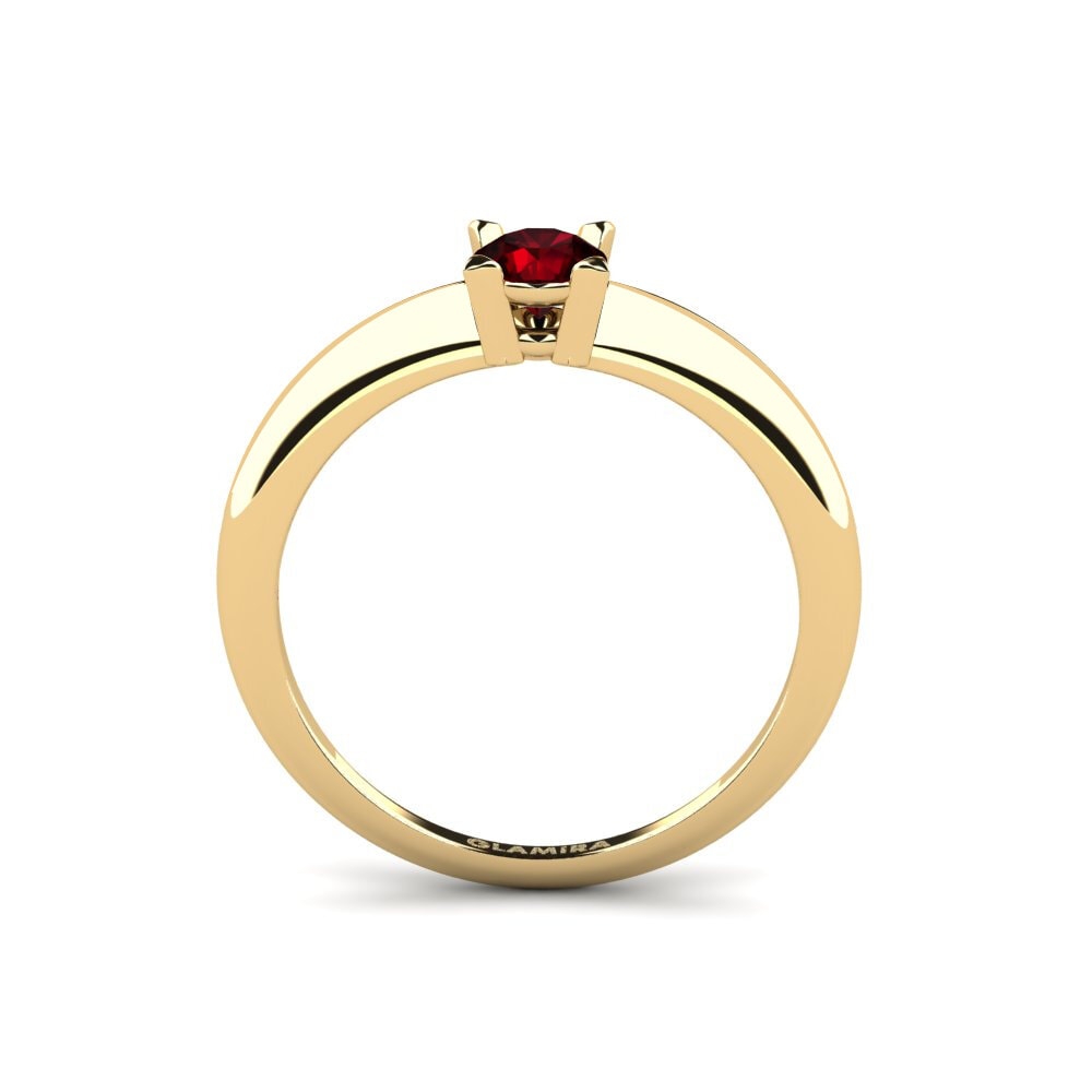 Garnet Engagement Ring Cambo