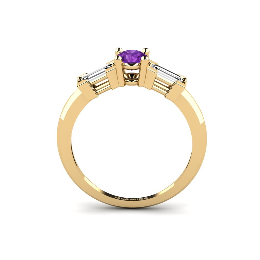 Amethyst Engagement Ring Ceyralin
