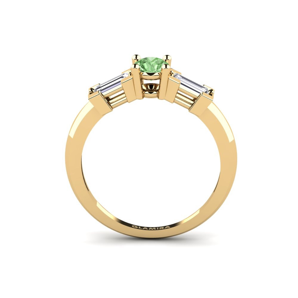 Diamante Verde Anillo de compromiso Ceyralin