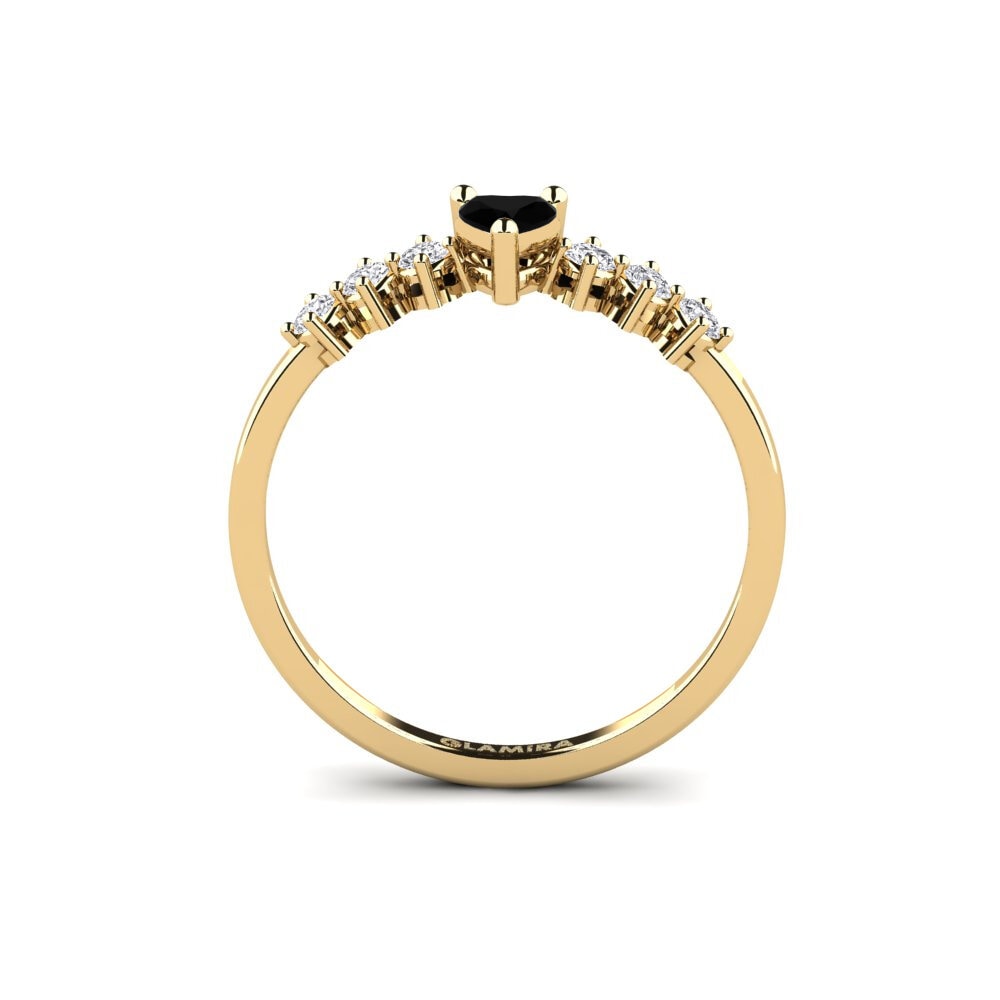 Black Diamond Engagement Ring Circinus