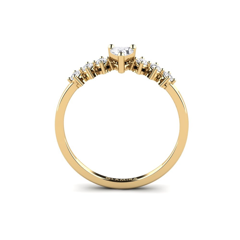 Zafiro blanco Anillo de compromiso Circinus