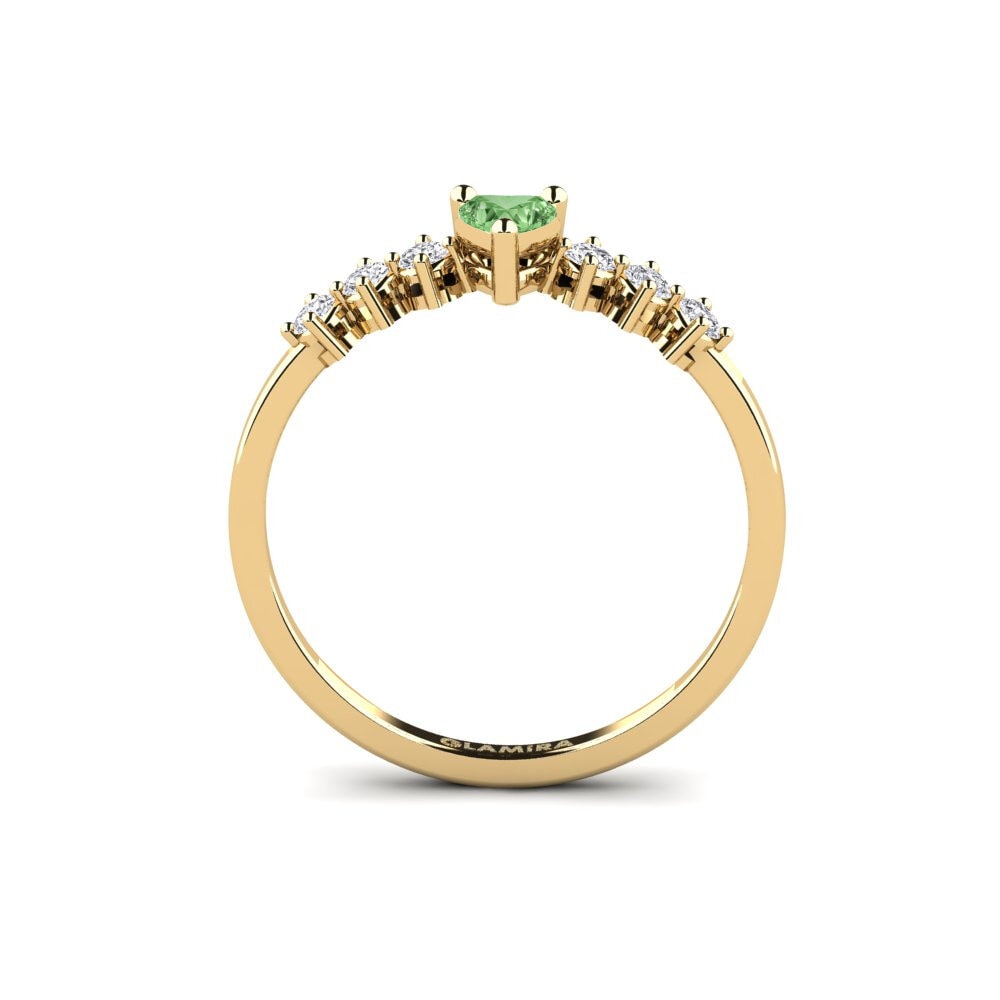 Diamante Verde Anillo de compromiso Circinus