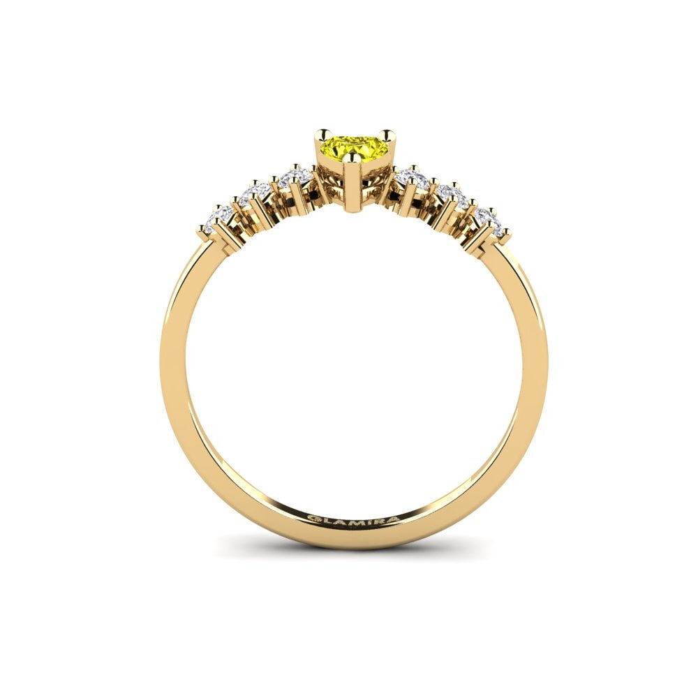 Yellow Diamond Engagement Ring Circinus