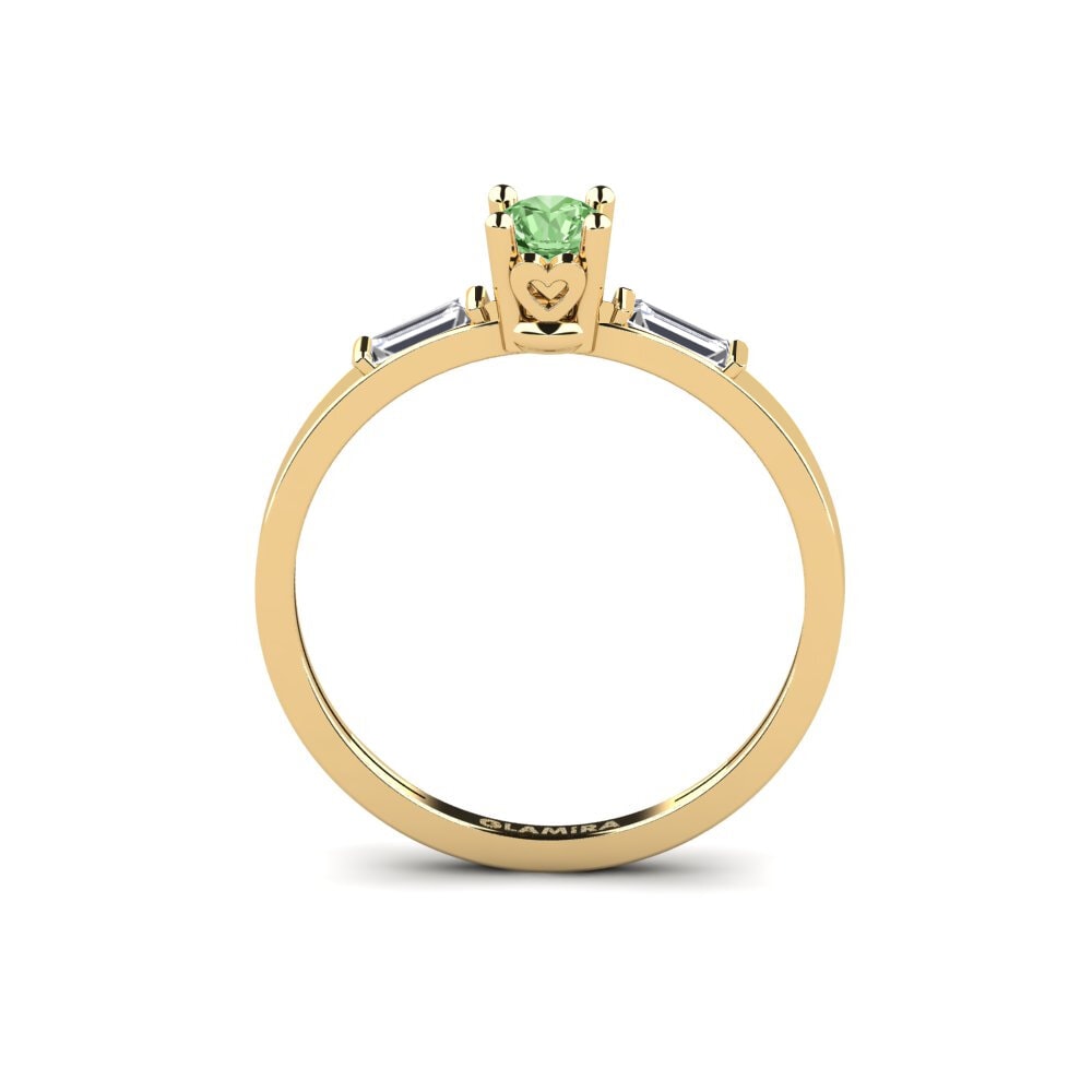 Diamante Verde Anillo de compromiso Coyhaique