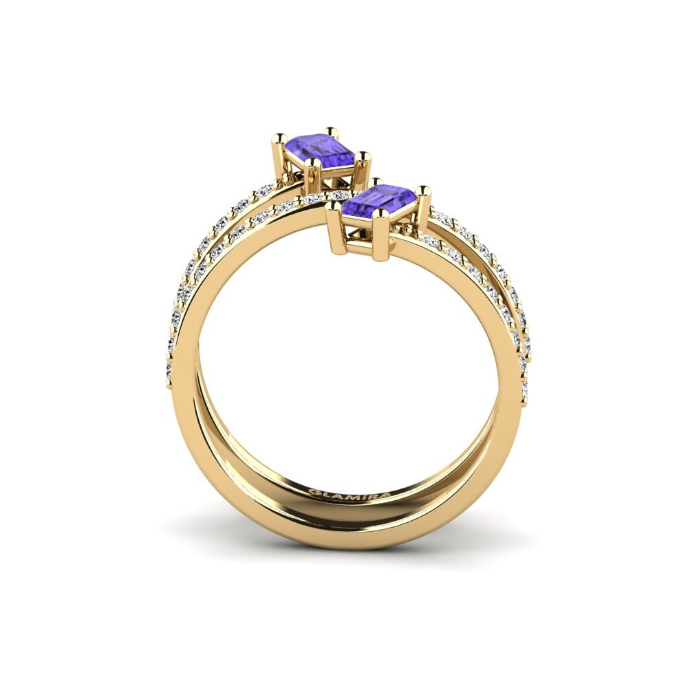 Đá Tanzanite Nhẫn Diorena