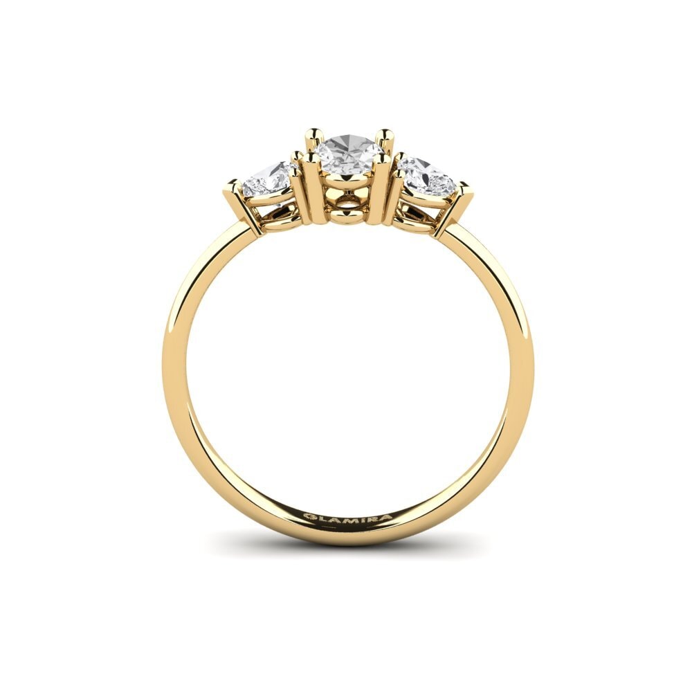 Zafiro blanco Anillo Karatobe