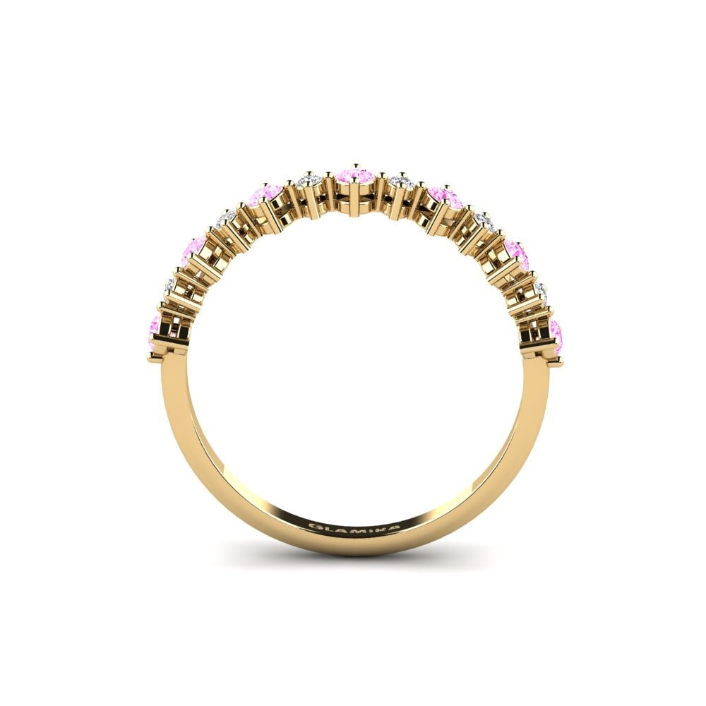 Round Pink Sapphire Ring Loznica
