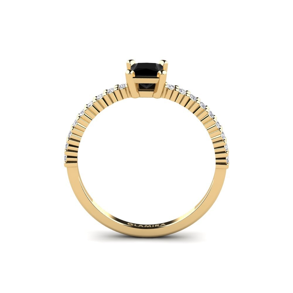 Black Diamond Engagement Ring Millahue