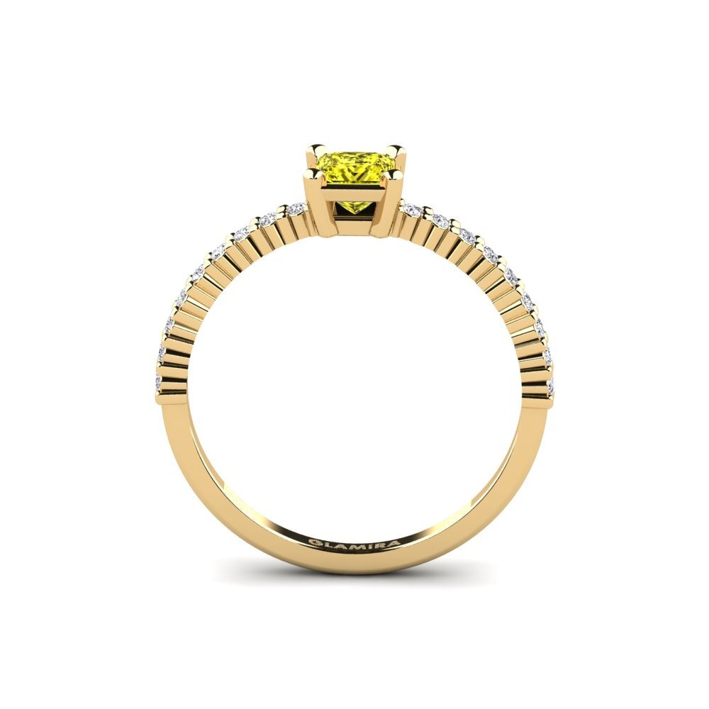 Yellow Diamond Engagement Ring Millahue