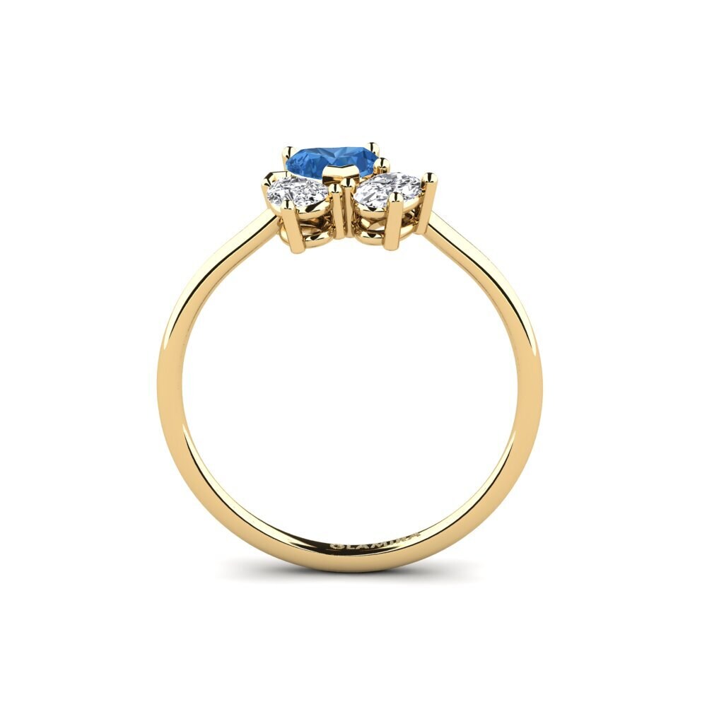 Dark Blue Zirconia Ring Naeviver