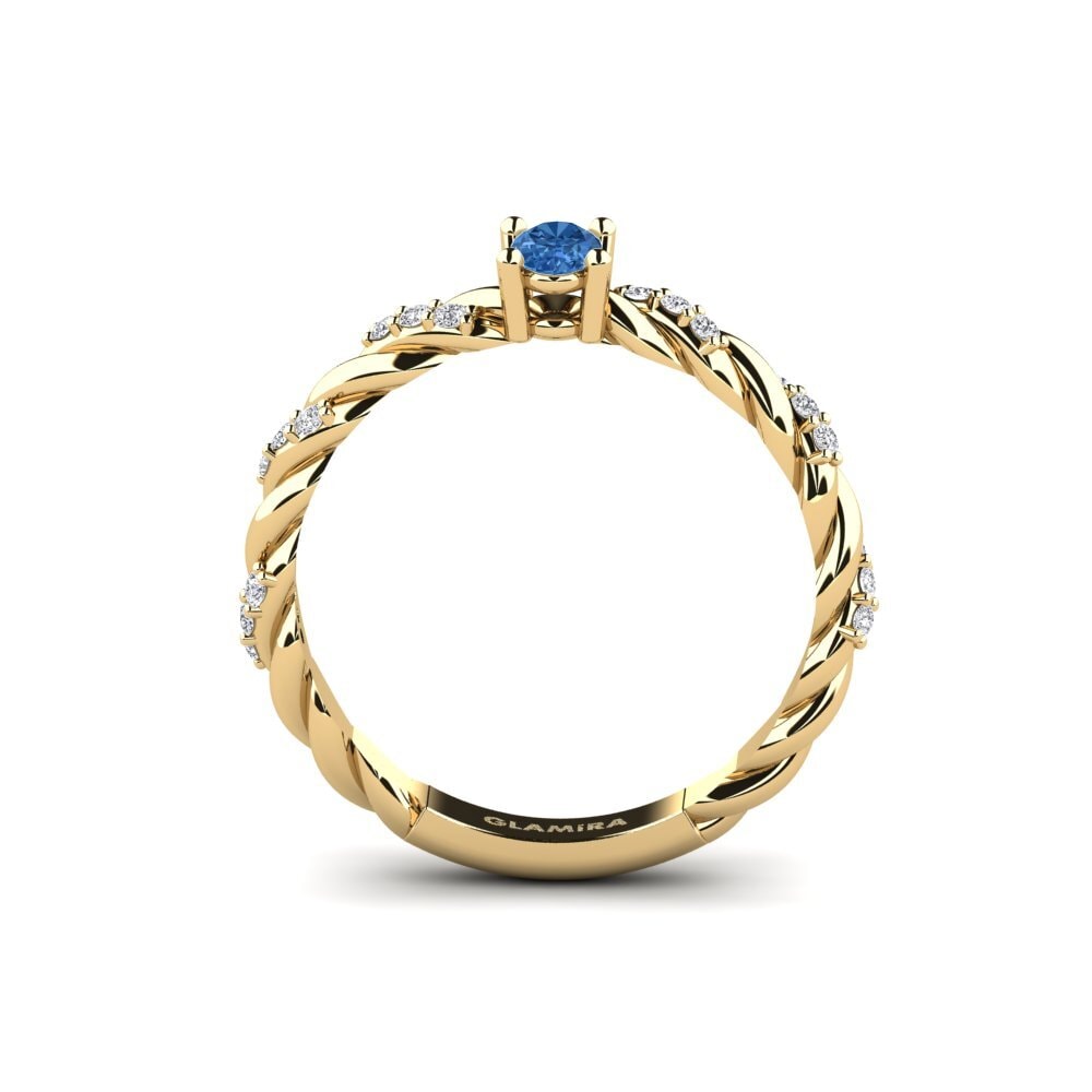Dark Blue Zirconia Ring Nukus
