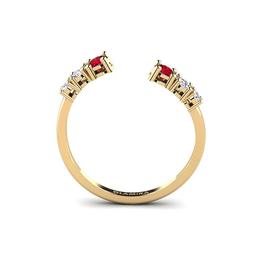 Red Zirconia Ring Porvenir