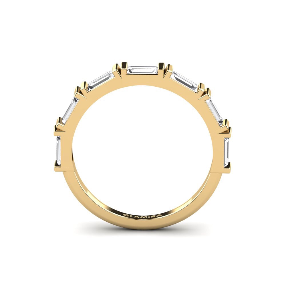 Weißer Saphir Ring Quvasoy