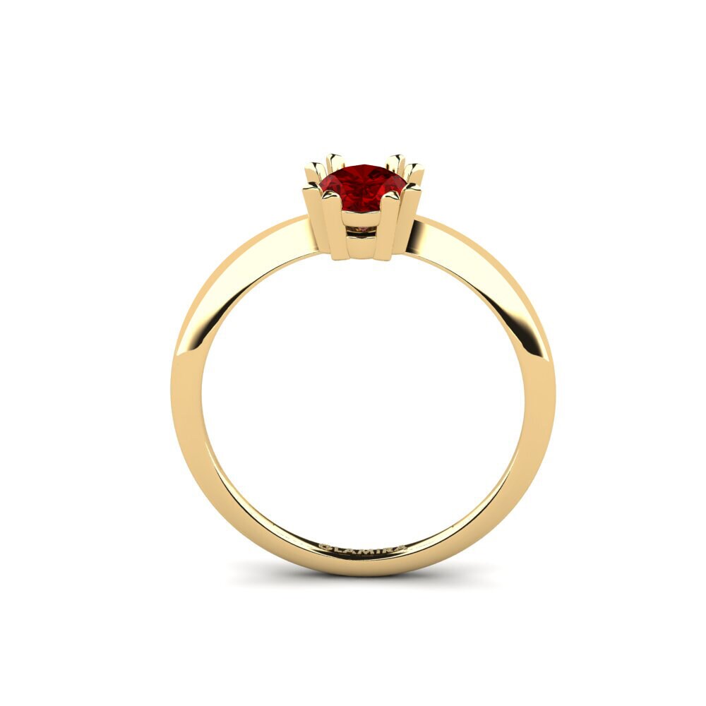 Oval Ruby (Lab Created) Ring Rivol