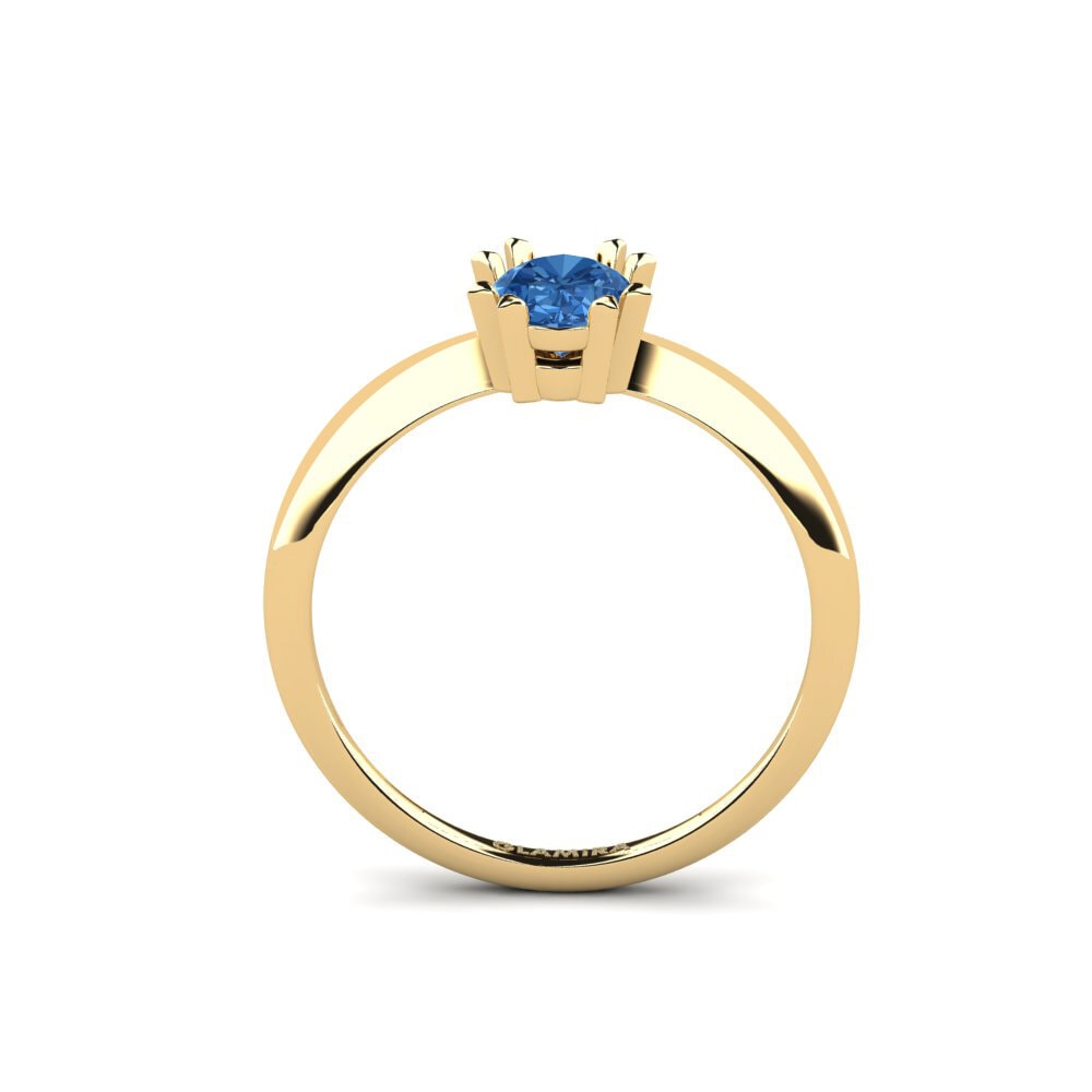 Dark Blue Zirconia Ring Rivol