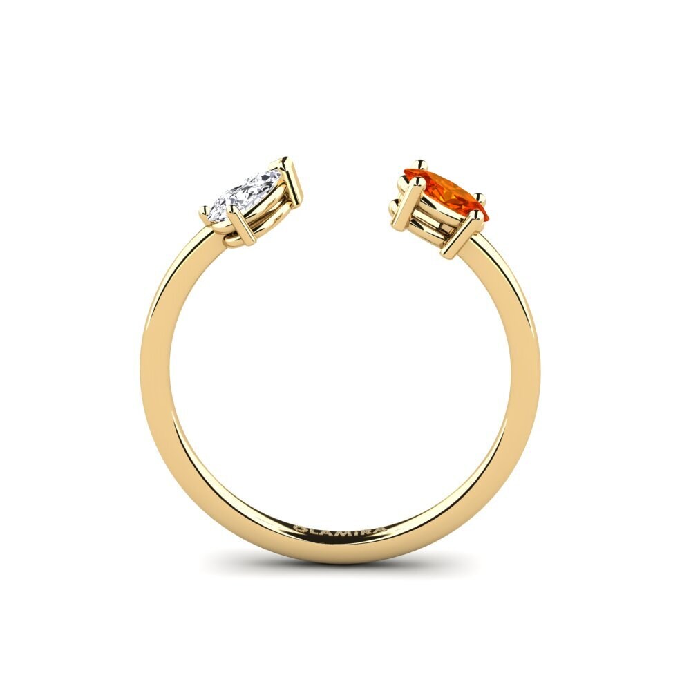 Orange Sapphire Ring Syravelle
