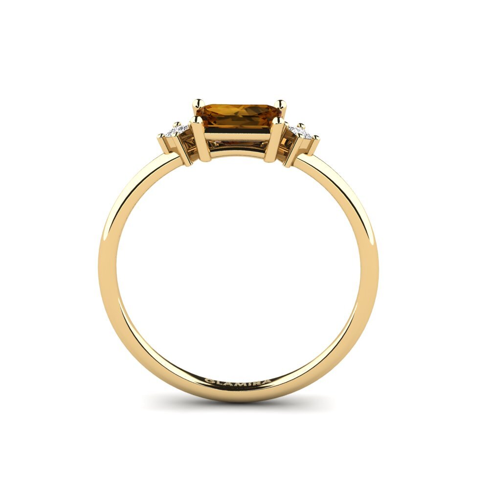 Circón Marrón Anillo Talas