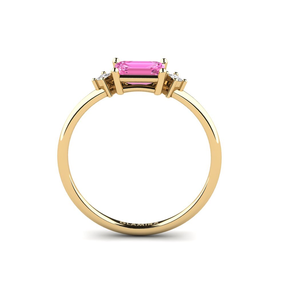 Topacio Rosa Anillo Talas