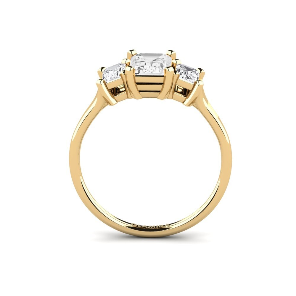 Zafiro blanco Anillo Velourae