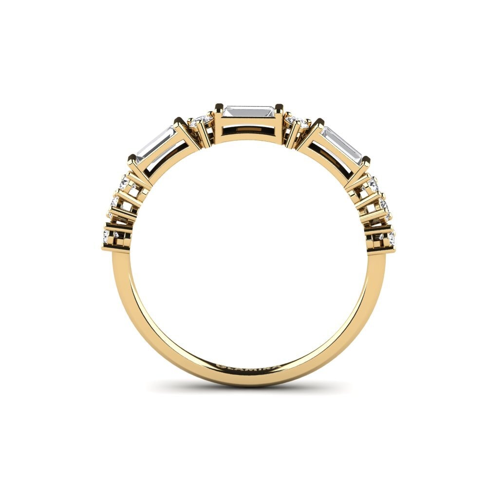 Weißer Saphir Ring Yagodina