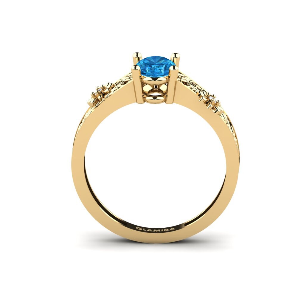Topacio azul Anillo Langholms