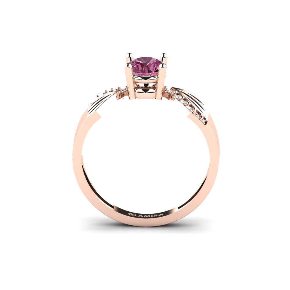 14ct Rose Gold Pink Topaz Ring Tagutu