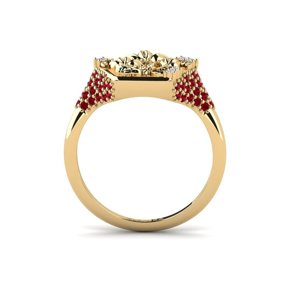 Red Zirconia Ring Apiaceae