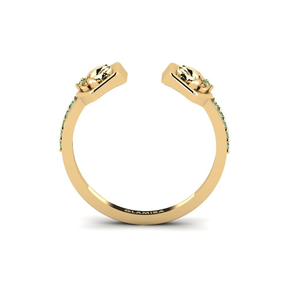 Diamante Verde Anel Aterklang
