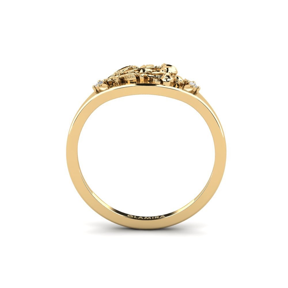 Moissanite Anel Basorelief
