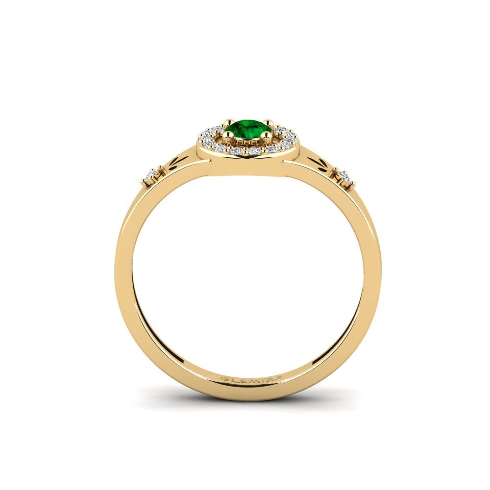 Zircônia Verde Anel Cwako