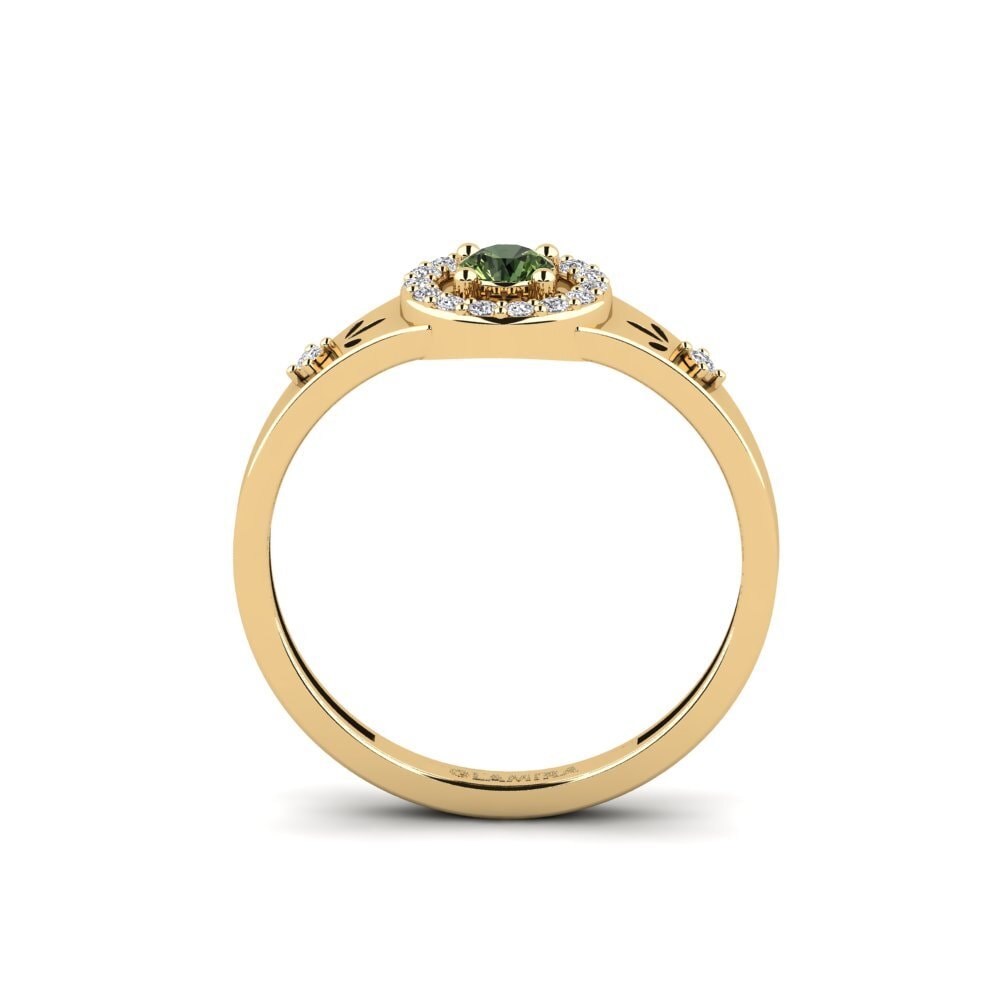 Green Sapphire Ring Cwako