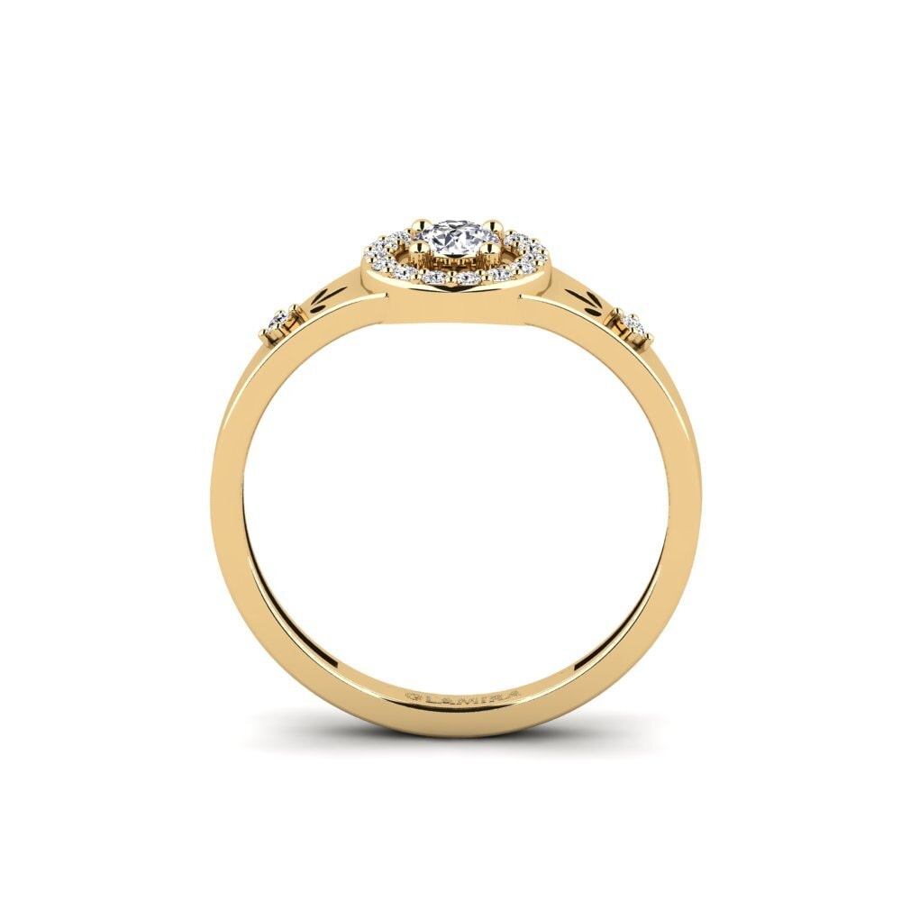 Moissanite Anel Cwako