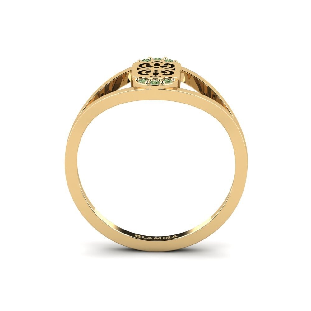 Diamante Verde Anel Luvha
