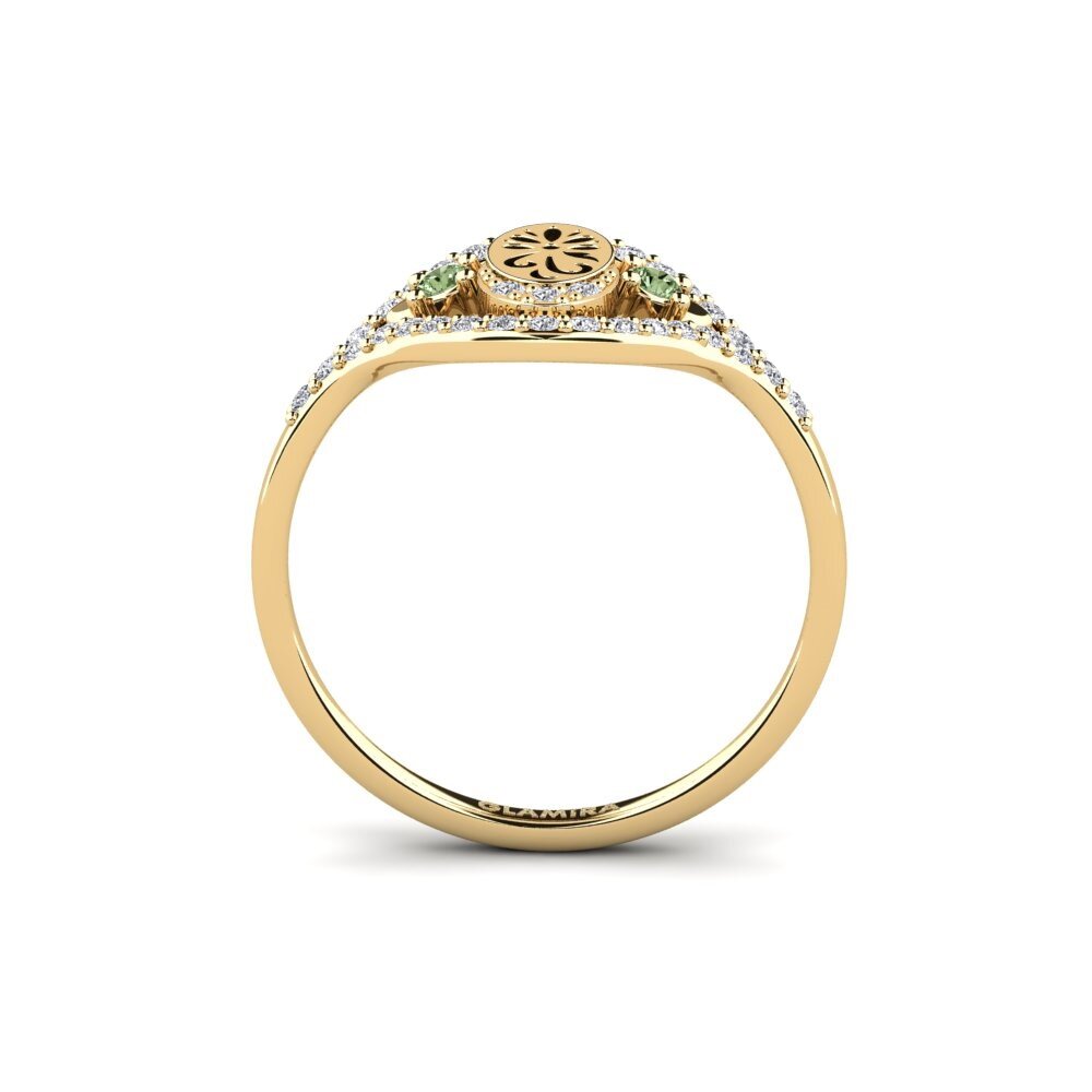 Diamante Verde Anel Panqara