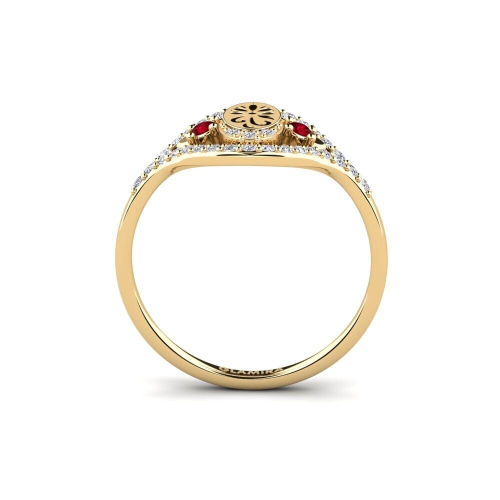 Red Zirconia Ring Panqara