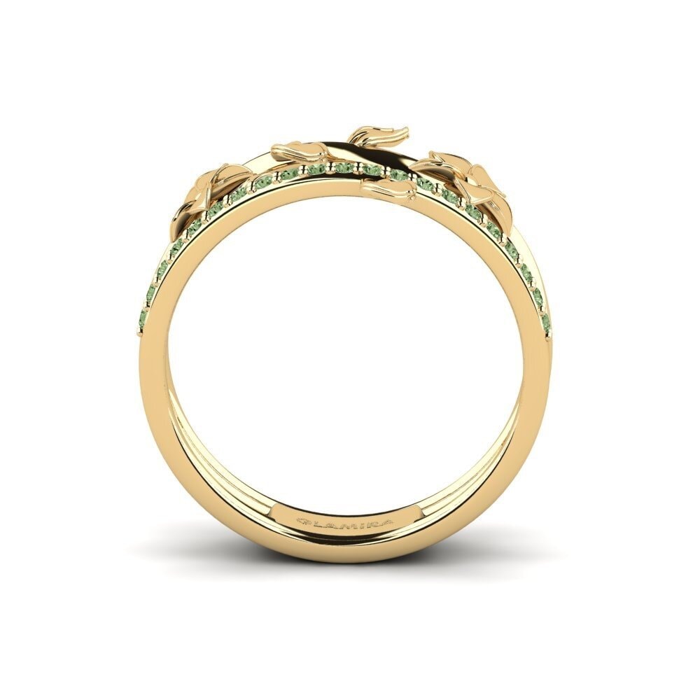 Diamante Verde Anel Sloanea