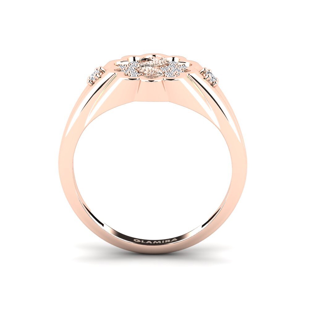 14ct Rose Gold Diamond Ring Surridenti