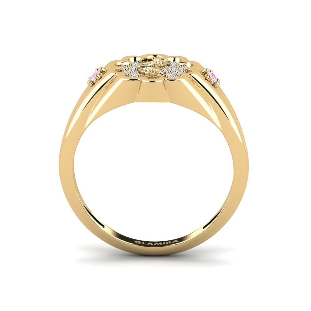 Zafiro Rosado Anillo Surridenti