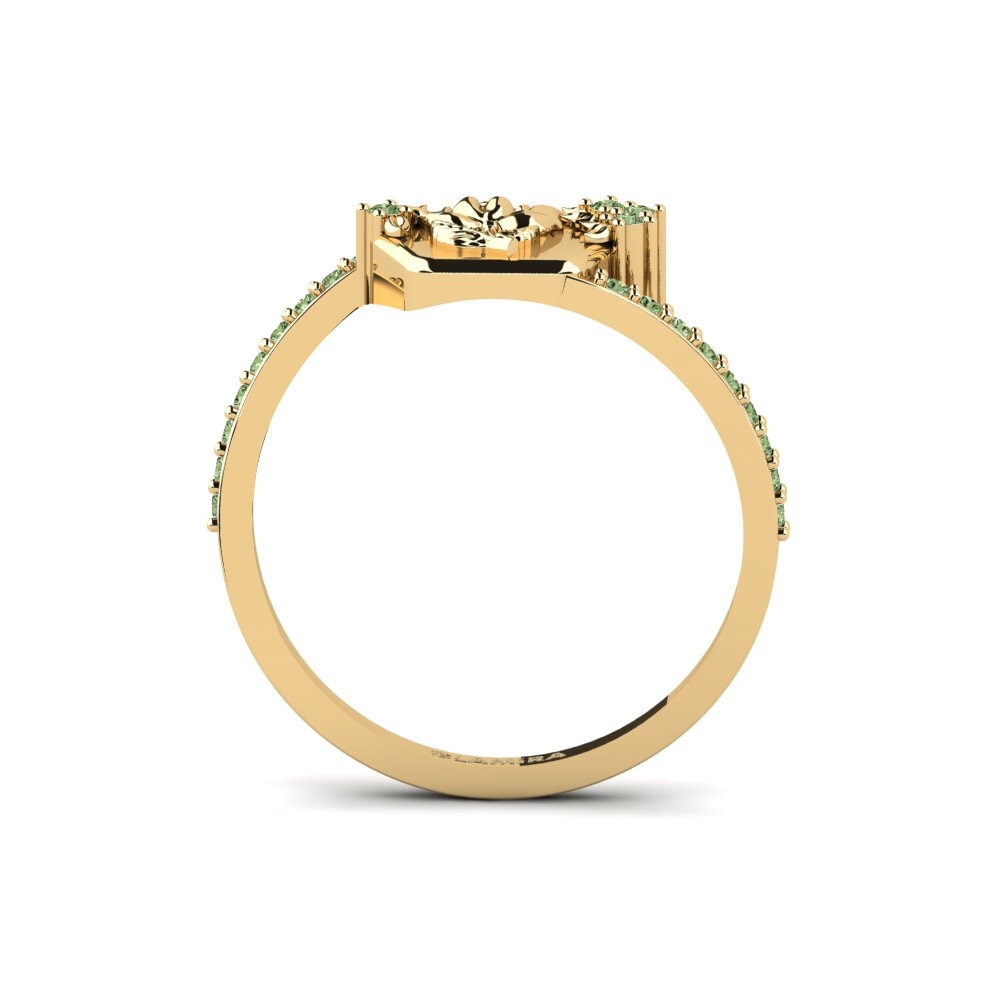 Diamante Verde Anel Varslighet