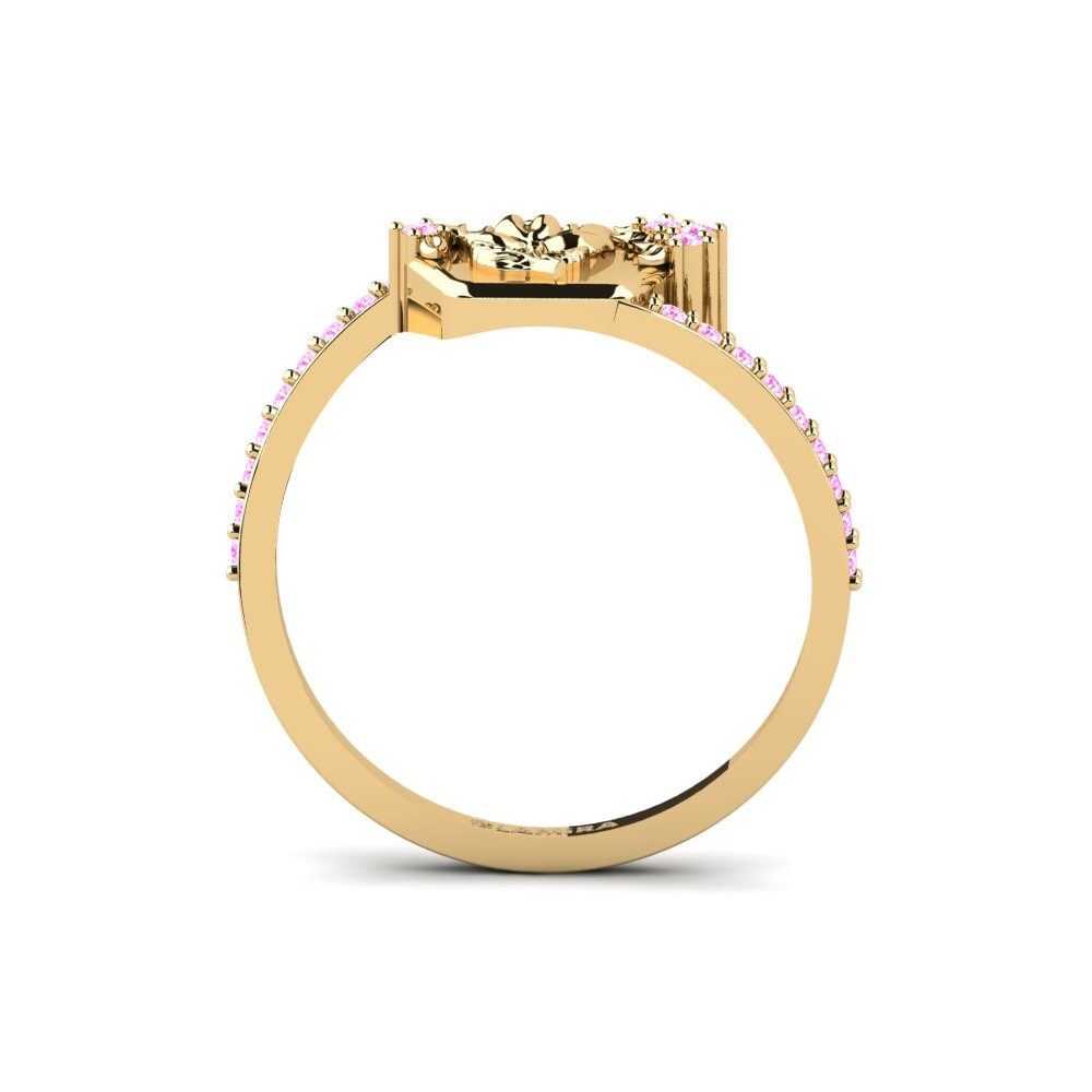 Zafiro Rosado Anillo Varslighet