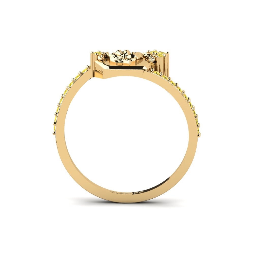 Zafiro amarillo Anillo Varslighet