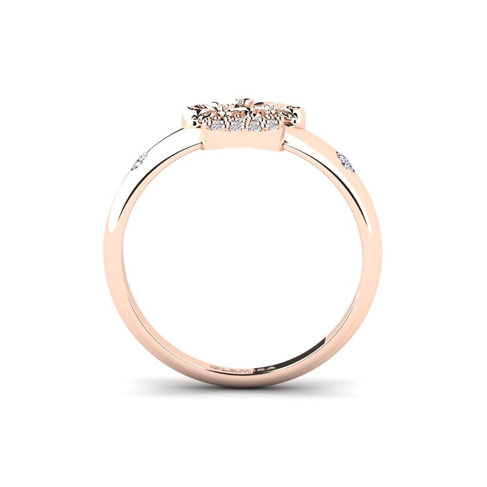 14ct Rose Gold Diamond Ring Veloria
