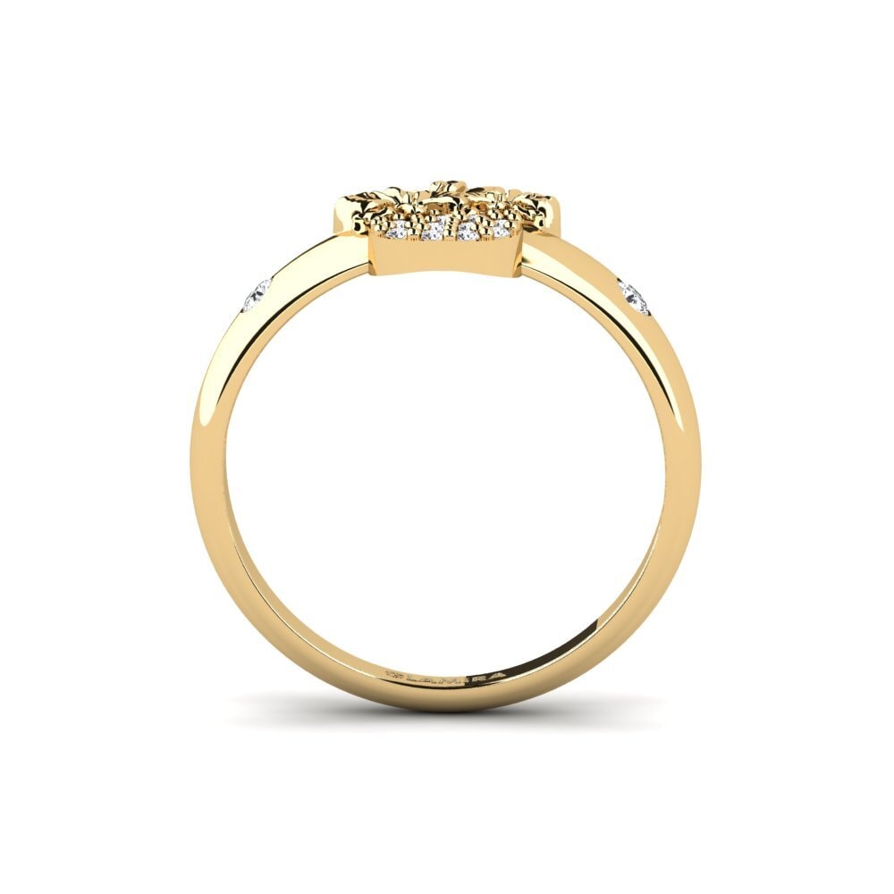 Zafiro blanco Anillo Veloria