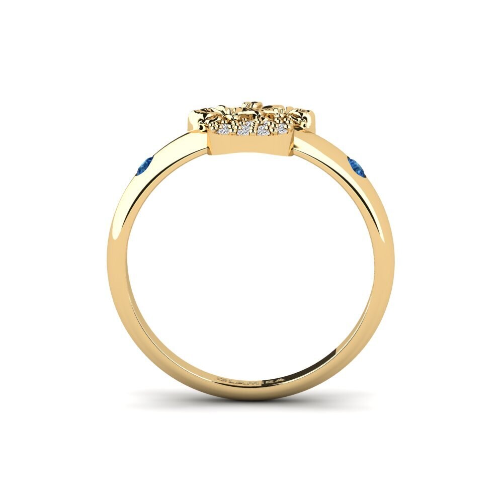 Dark Blue Zirconia Ring Veloria
