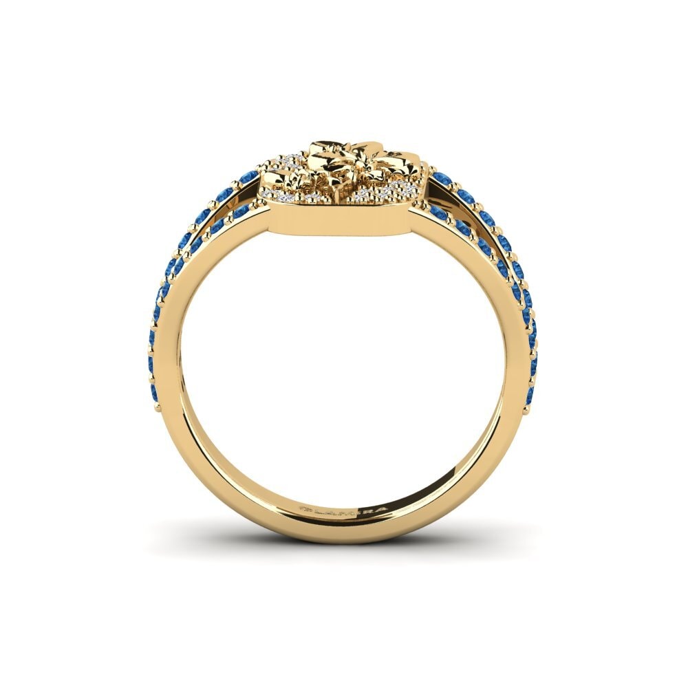 Dark Blue Zirconia Ring Vielle