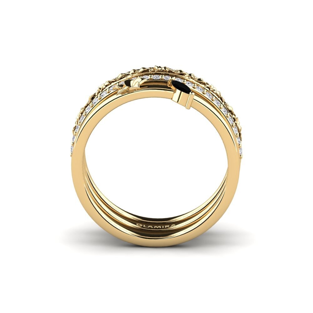 Diamante Negro Anillo Bleecker - SET