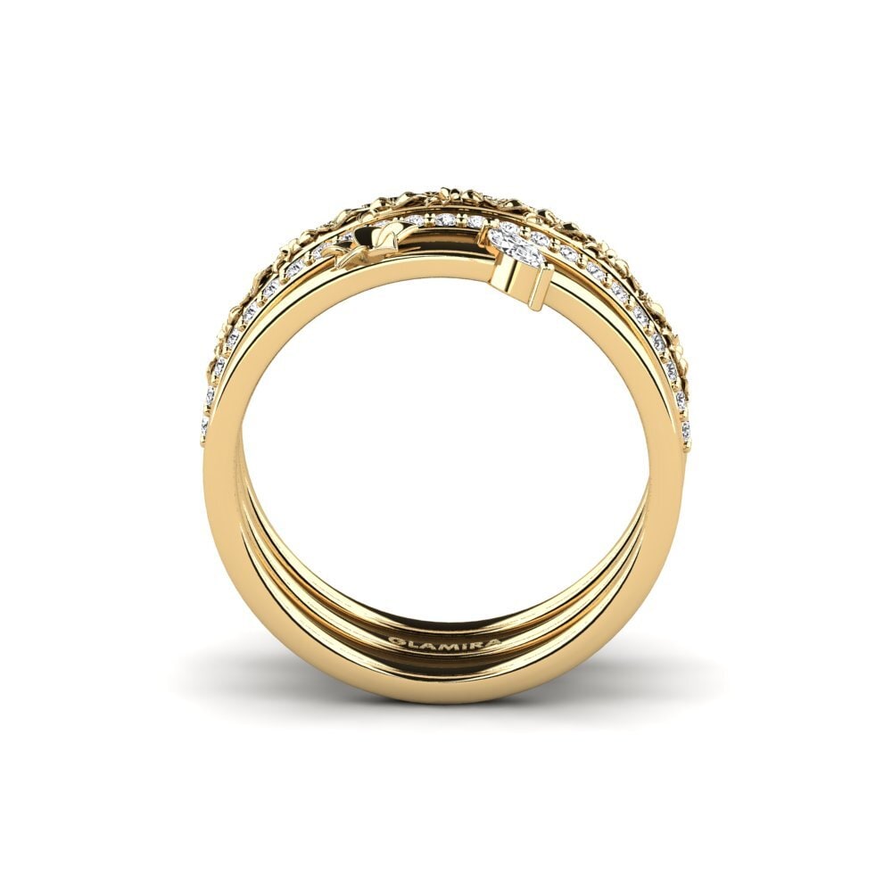 Zafiro blanco Anillo Bleecker - SET