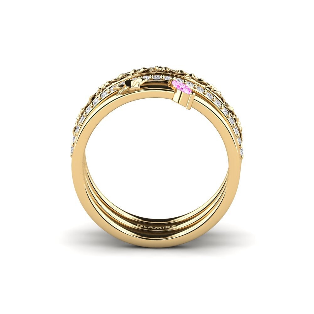 Zafiro Rosado Anillo Bleecker - SET